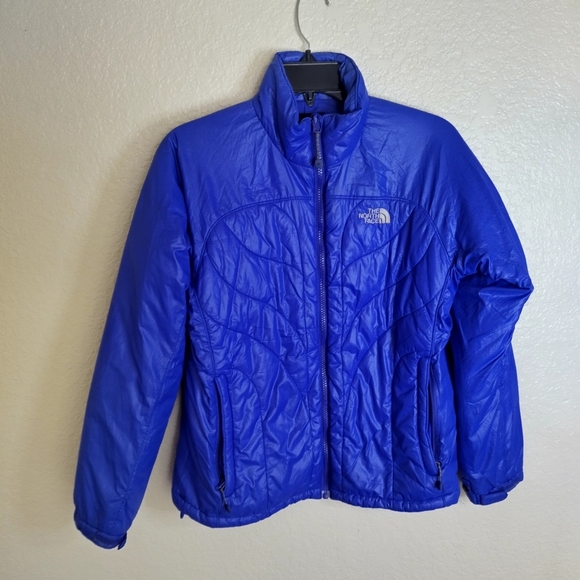 The North Face Excelloft Jacket Padded Quilted Jacket Blue Sz M - Picture 1 of 9
